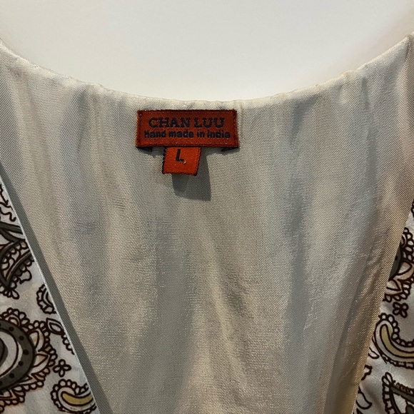 Chan Luu x Anthropologie Silk Mixed Print Dress - Picture 7 of 11